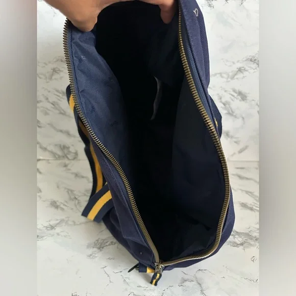 Polo Ralph Lauren Varsity Logo Patches Newport Canvas Duffle Bag PWing Bear CP93